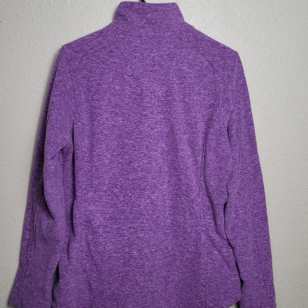 Duluth Trading Woman's Sz L Purple Fleece Jacket - Picture 5 of 9